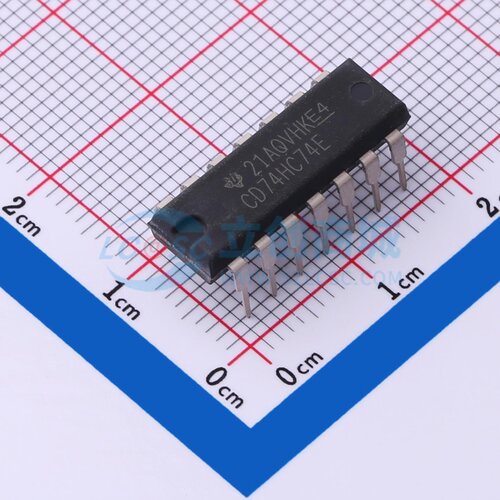 触发器 CD74HC74E DIP-14 TI/德州 电子元器件配单原装正品