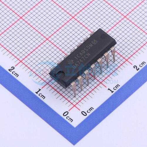 运算放大器 UA747CN PDIP-14 TI/德州 电子元器件配单原装正品