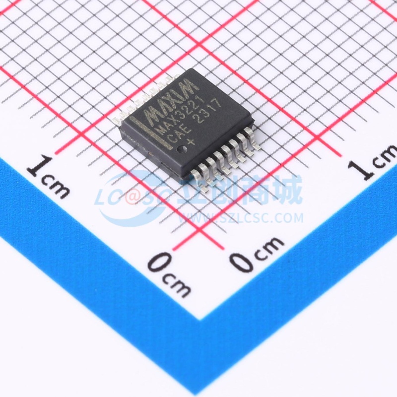 RS232芯片 MAX3221CAE+ SSOP-16 MAXIM(美信) 电子元器件原装正品