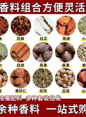 香料调料大全小茴香桂皮香叶香料组合套装大料卤料十三香烧烤卤料