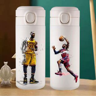 2025NBA篮球保温杯詹姆斯科比库里安东尼哈登同款 水杯子男孩球迷