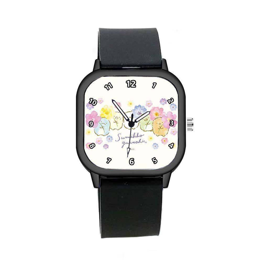 2024可爱卡通角落生物手表电子石英腕表男女学生情侣手表挂表礼物