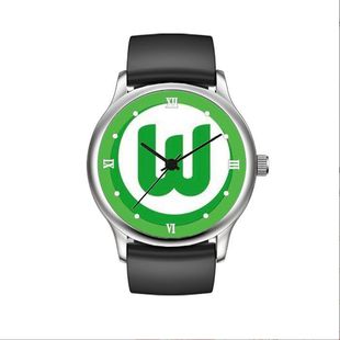 2024免费刻字防水夜光手表德甲拜仁弗赖堡霍芬海姆法兰克福队徽电