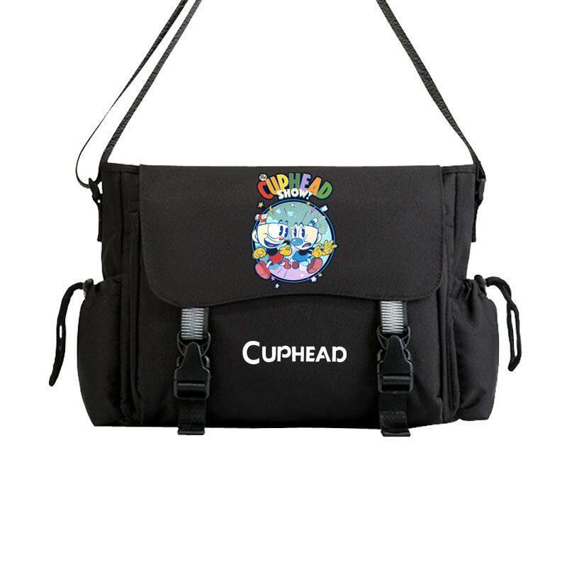 2024Cuphead斜挎包茶杯头大冒险游戏周边背包休闲运动旅行学生单