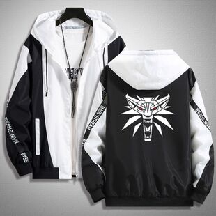 连帽卫衣 外套学生秋冬款 新款 夹克巫师3周边外套衣服动漫二次元