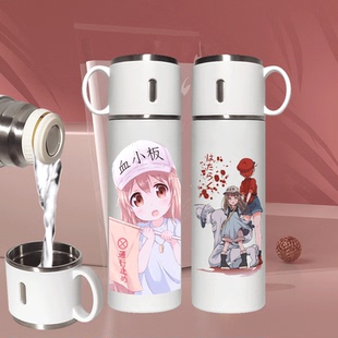 2024新款工作细胞保温杯红白杀伤性T细胞二次元动漫来图定制直饮