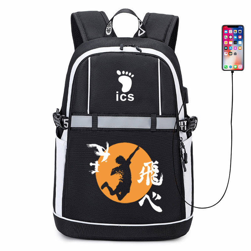排球少年书包二次元周边乌野高校大容量双肩包男动漫周边学生背包