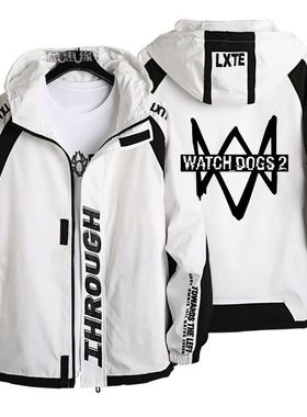 看门狗外套 游戏周边衣服 watchdogs2 cos男女春秋冬季连帽夹克潮