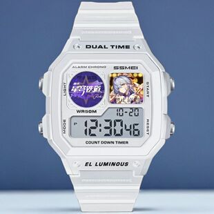 2025崩铁知更鸟角色周边学生定制创意防水防摔夜光计时电子手表