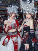 阿卯民族服裝五月攝影旅拍苗族衣服云南苗疆少女土家族民族風(fēng)女裝