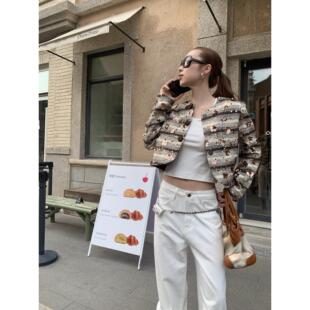 2026新款气质小香风短款外套洋气女人味条纹外套深圳南油10