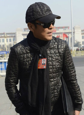 棒球帽百帽王高档秋冬真皮