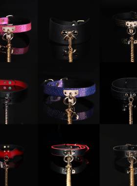 MIDNIGHT DIARY皮质项圈T字颈环choker项链k9牵引绳「项圈合集」