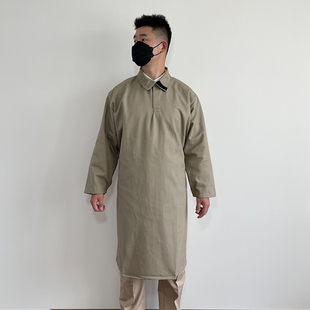 纯棉加厚帆布电焊防烫围裙倒褂焊工工作服倒穿反穿劳保服车间工厂