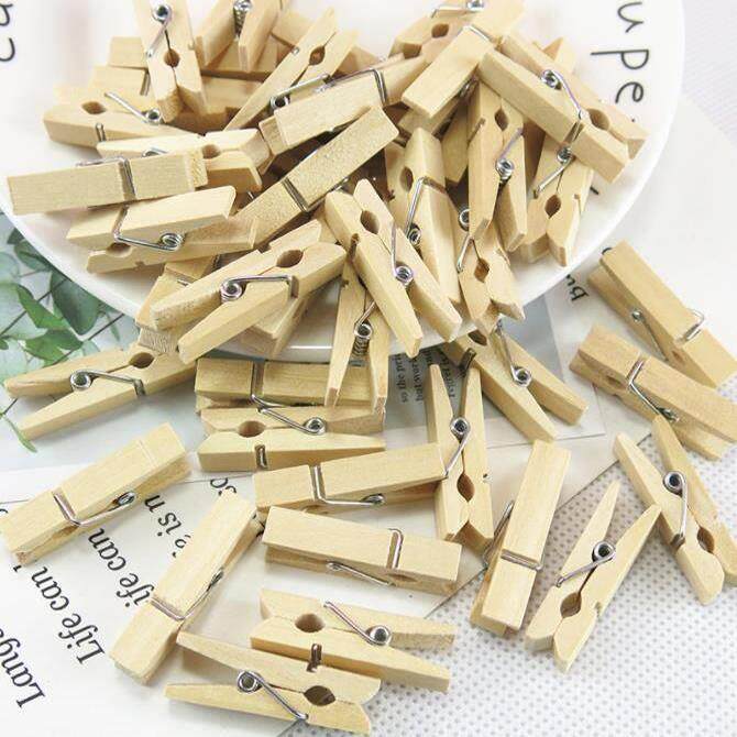 50 pcs Natural Wooden Pegs Clothes Pins Free Shipping