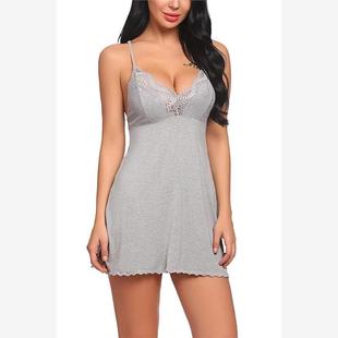 2020 new Pajamas night gown sexy lingerie nightdress A02