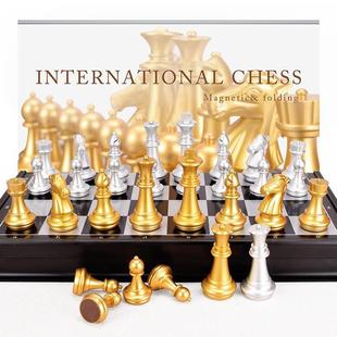 Chess solid wood high grade suit large folding chessboard
