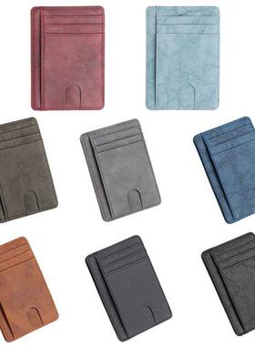 Slim RFID Blocking Leather Wallet Credit ID Card Holder Purs