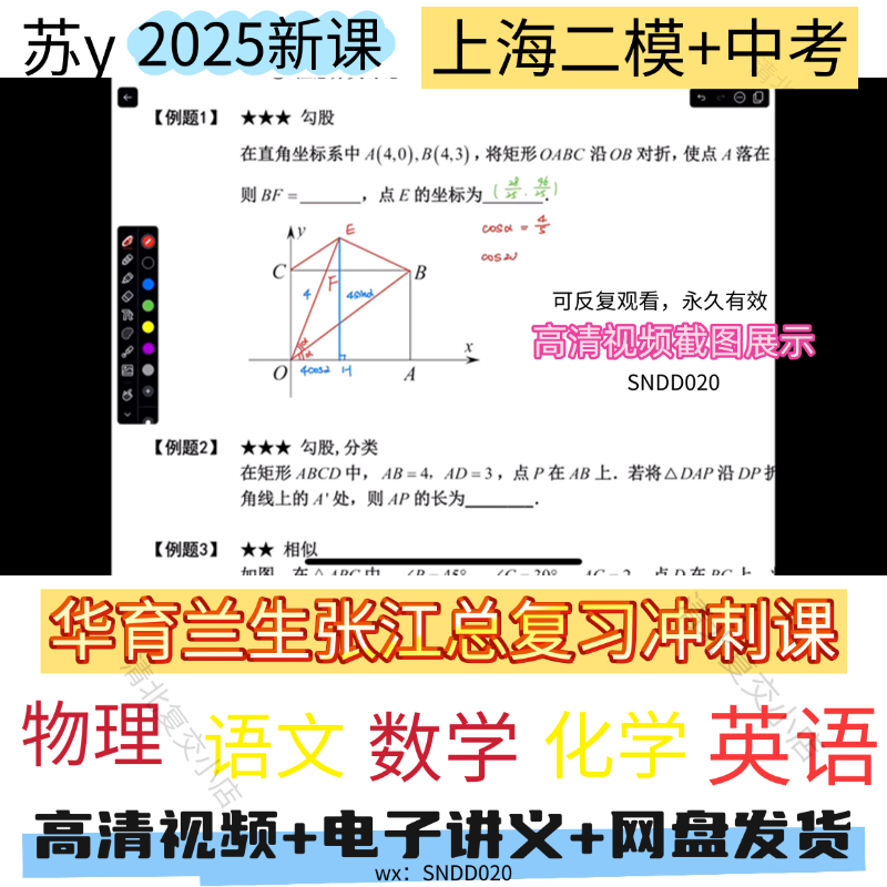2025上海兰生张江华育二模中考