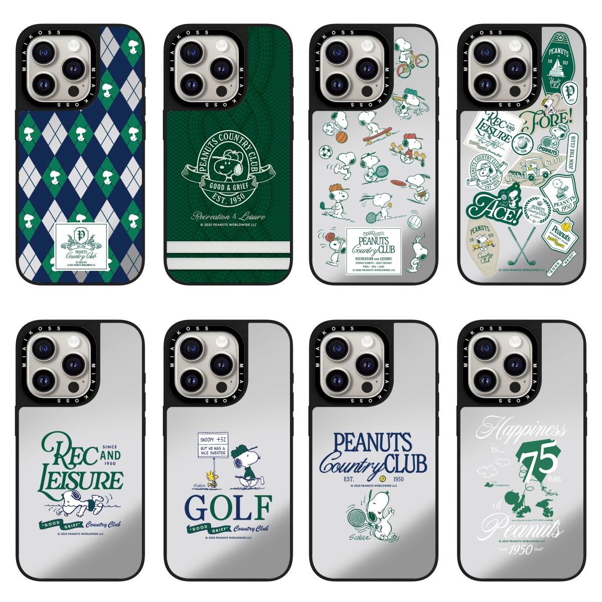 史努比75周年镜面磁吸卡通可爱16