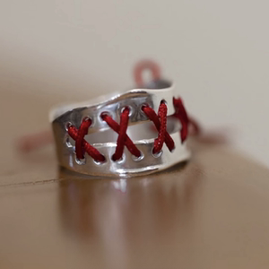 红绳戒指纯手工小众个性创意独特精致时尚设计感食指环送女友礼物