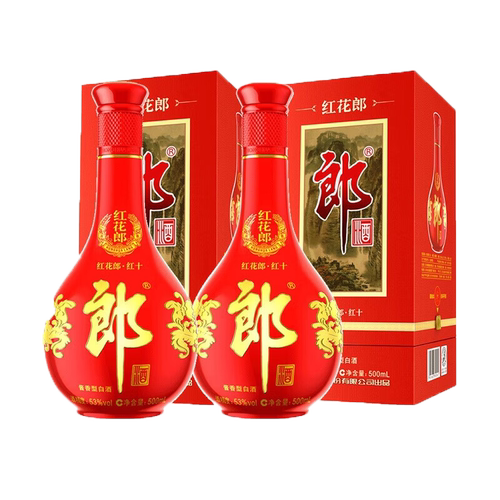 郎酒红花郎十53度500ml双瓶酱香白酒宴请送礼