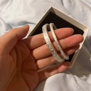 古言手镯新中式精致国潮古法手工鑫刻高级感精致复 古气质手环配