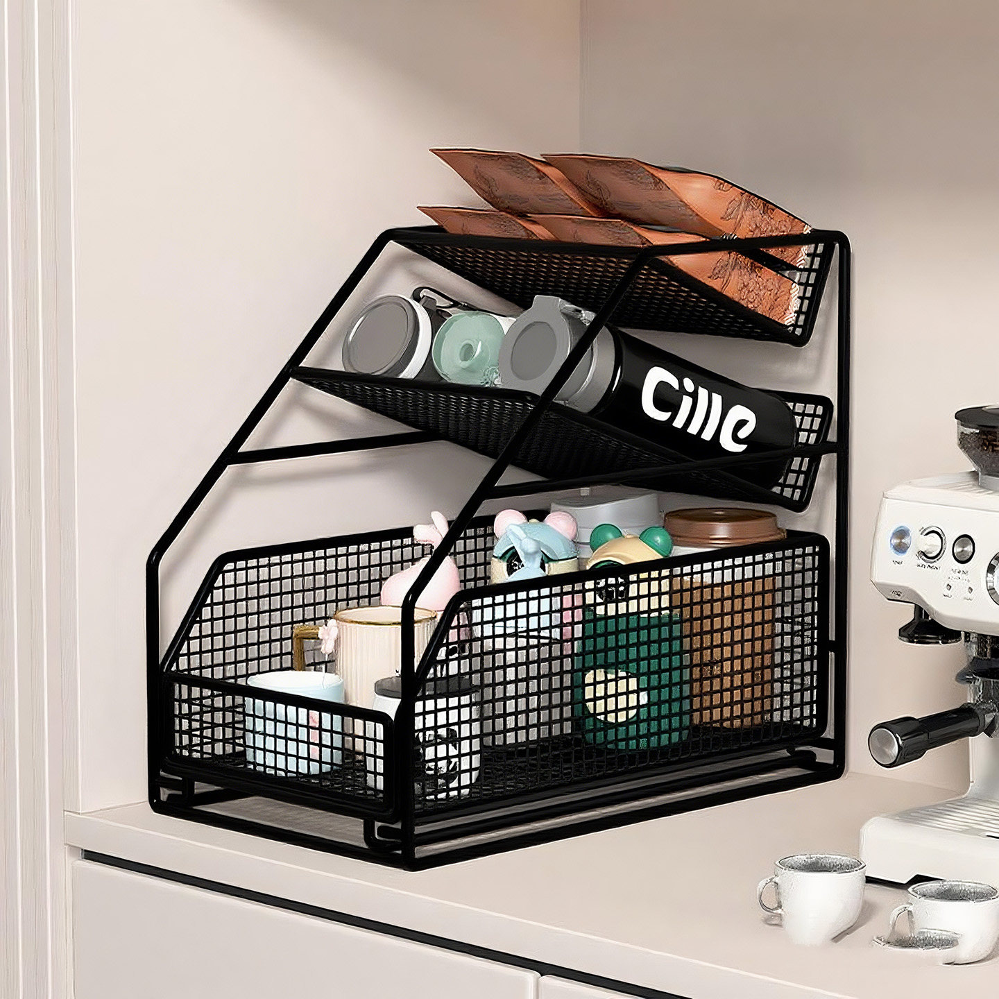 水杯置物架餐边柜桌面多层咖啡杯架家用台面分类茶叶开放式储物架,家庭/个人清洁工具,杯架,淘宝优惠券,粉丝福利购,淘宝优惠卷