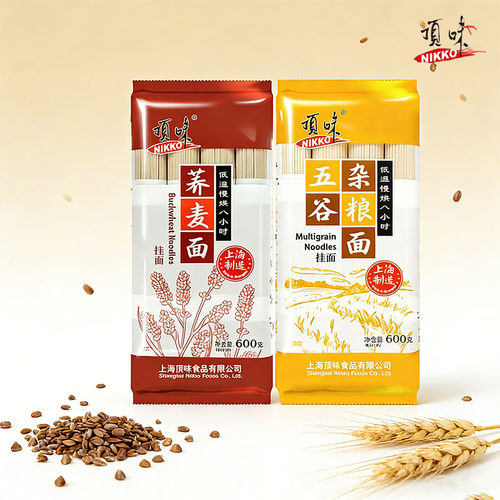 顶味五谷杂粮挂面荞麦面粗粮杂粮冷面方便速食面条整箱批发玉米
