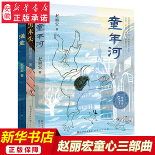文学书 渔童 全套共3册 二三四五六年级小学生课外阅读书籍 黑木头 赵丽宏童心三部曲小说 童年河 10周岁儿童书籍 正版 包邮