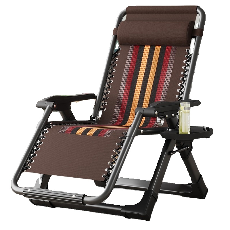 午休可折叠躺椅老人家用办公室午睡沙发床懒人靠背两用椅可躺可睡