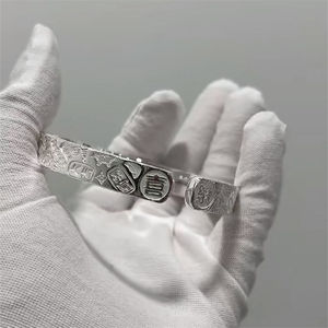 吉言满天星手镯手工鬣刻国风气质平安喜乐开口手环送女友闺蜜礼物