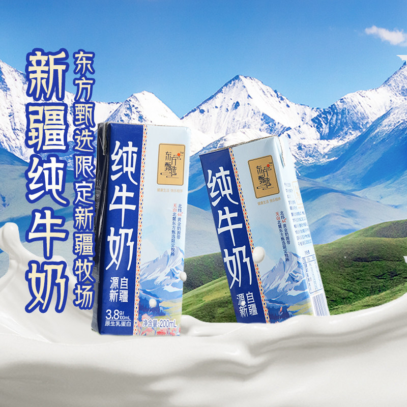 东方甄选3.8g新疆牛奶15盒/箱图片