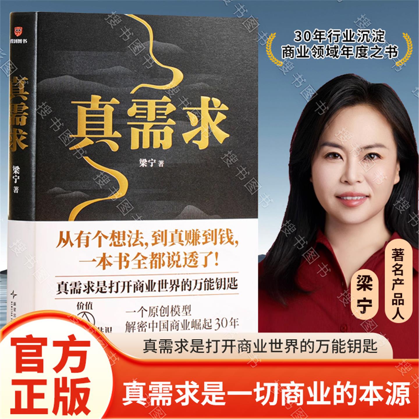 真需求商业女神梁宁图书作品从有个想法到真赚到钱一本书全都说透了领域年度之书企业经营管理类书籍正版
