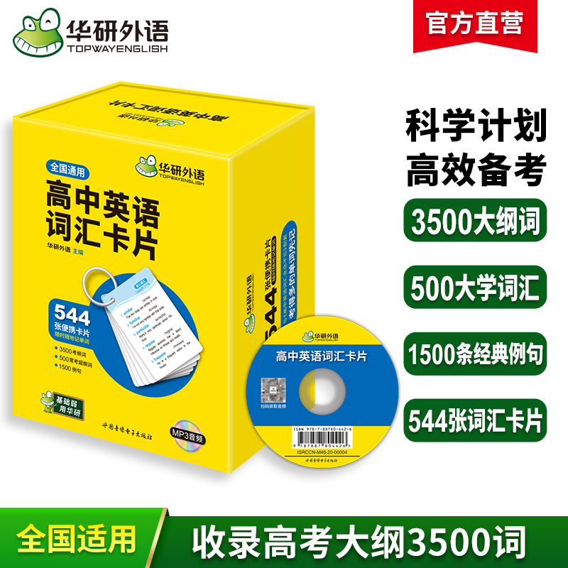 华研外语高中英语词汇卡片