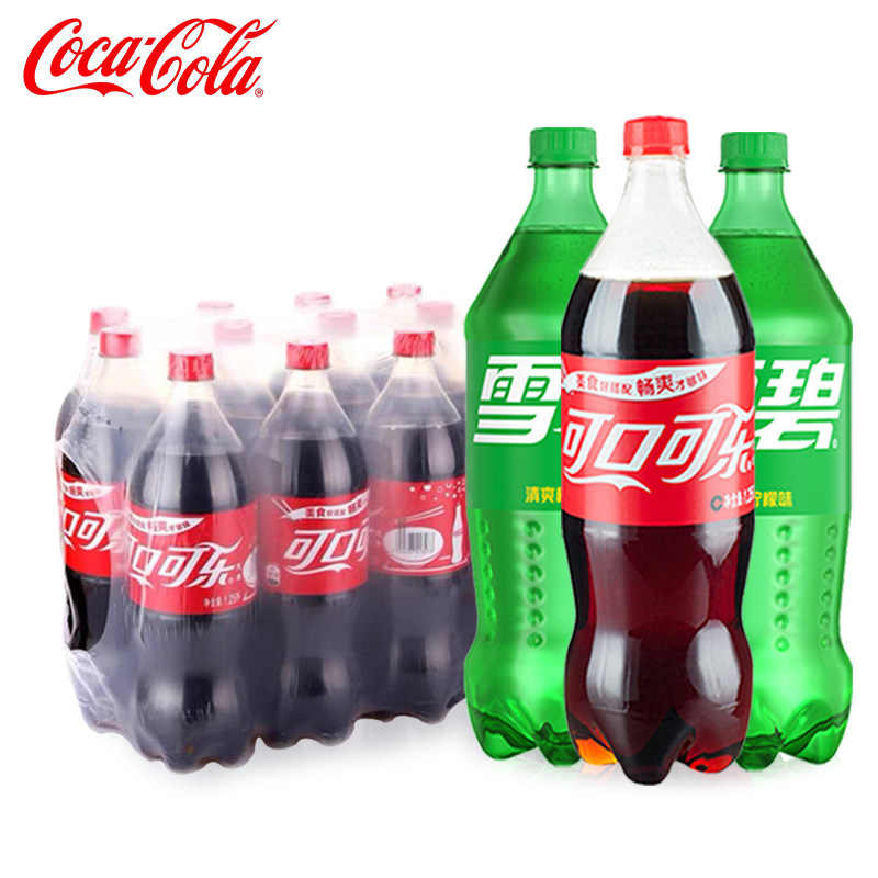 可口可乐1.25L大瓶分享装整箱图片