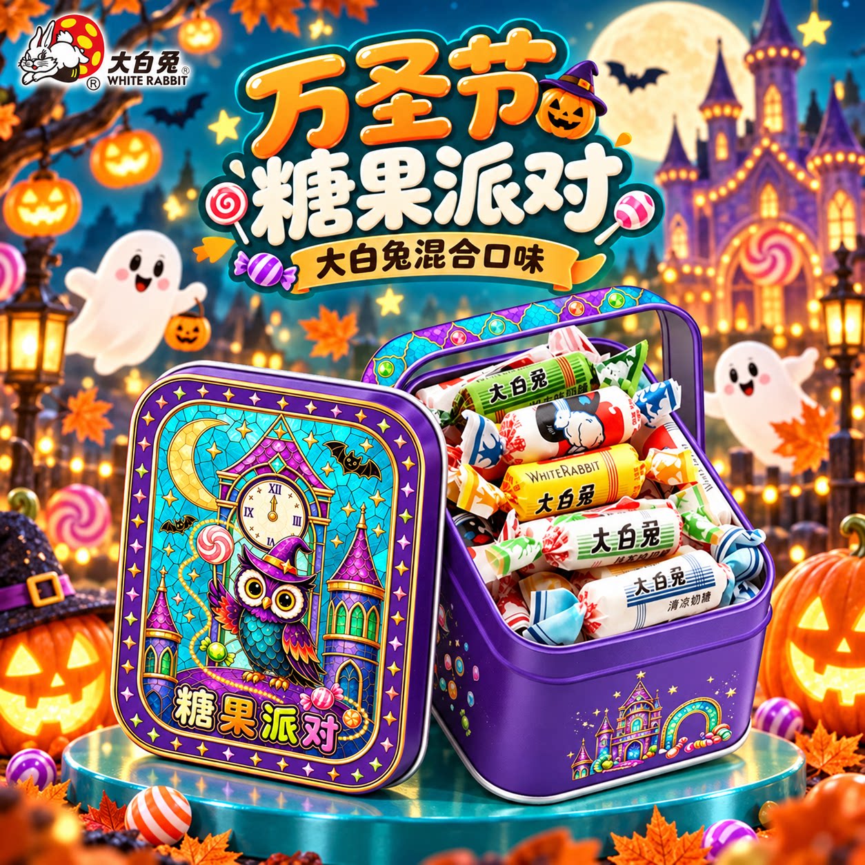 【万圣节礼物】上海特产大白兔奶糖礼盒糖果零食送儿童实用伴手礼