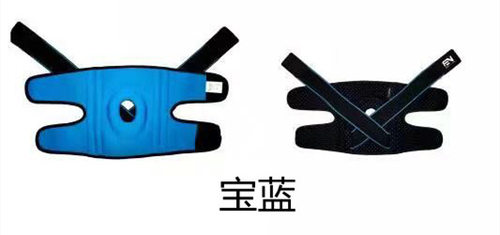 绑带运动护膝针织硅胶四弹簧透气加压户外登山健身运动护膝