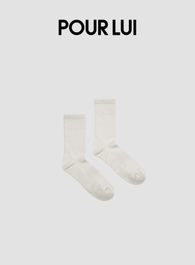 璞履 再生和纸纤维针织中筒休闲袜 POUR LUI SKS003