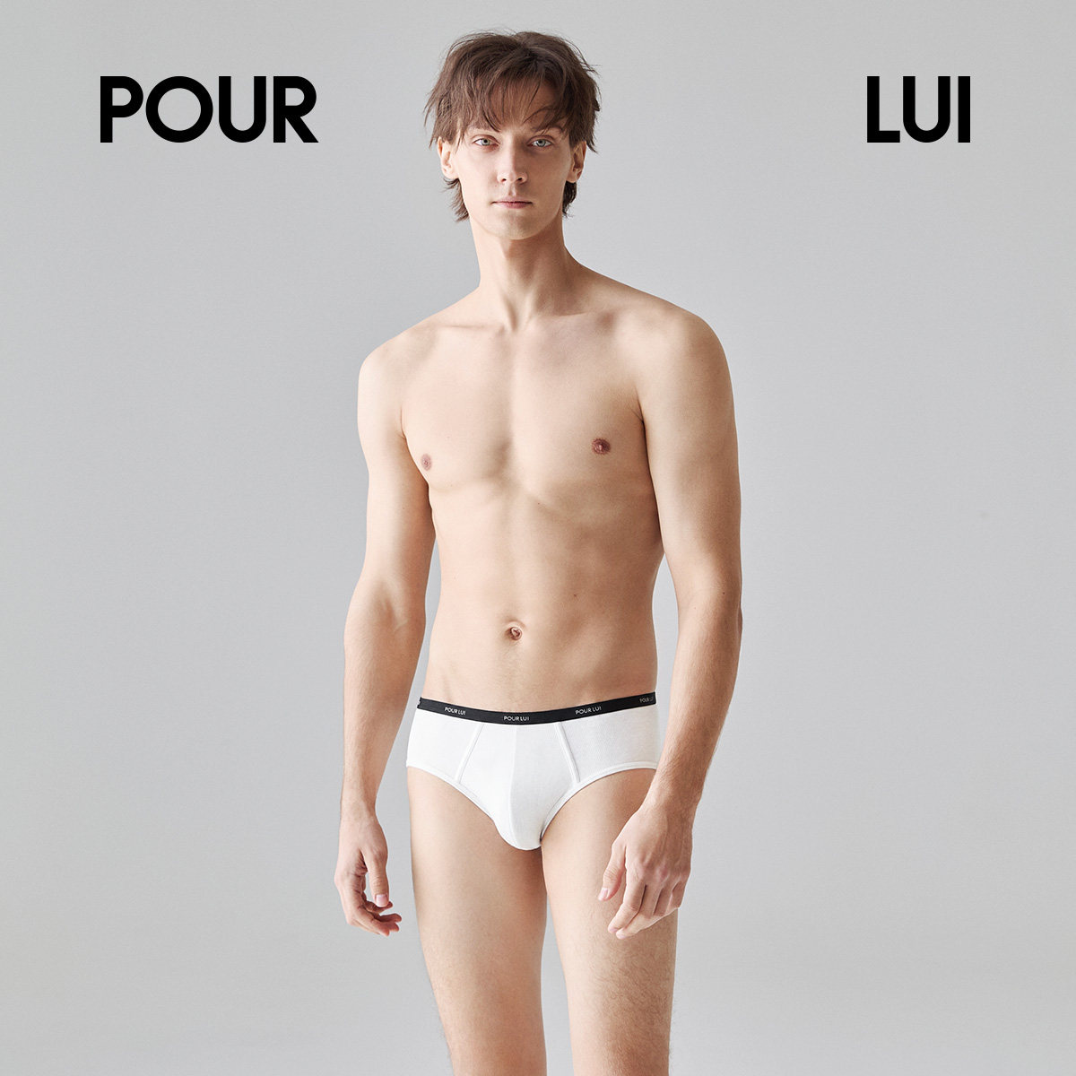 璞履 男士超弹莫代尔窄边罗纹低腰三角内裤性感运动抗菌P OUR LUI