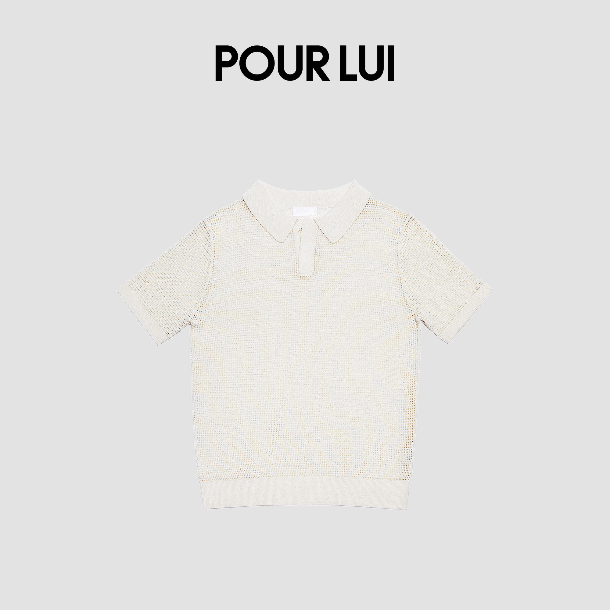 男女同款海边度假短袖针织上衣