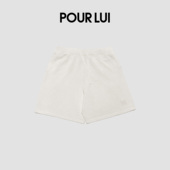 POUR 璞履 再生和纸纤维抽绳网球服短裤 LUIUDR007