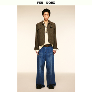 FEU DOUX 羊毛翻领外套