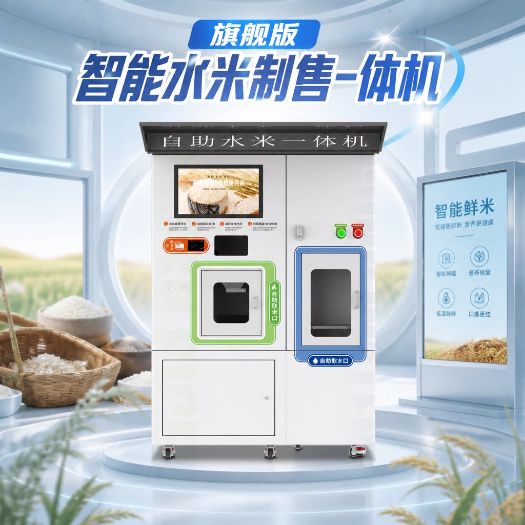 尊享智捷 鲜米智能售卖机碾米售碾米机