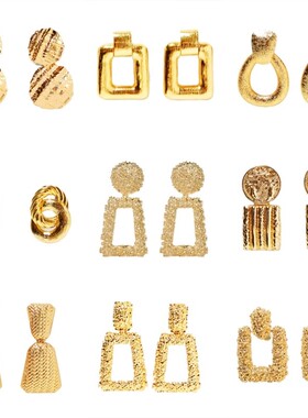 Vintage Earings Women Rose Geometric Earrings 2024 Earring