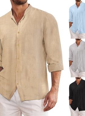 White Mens Shirt For Men Shirts Clothes Summer Man Formal