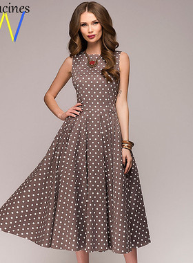 Dress for Women Summer Sleeveless Beach Sundress Party lady