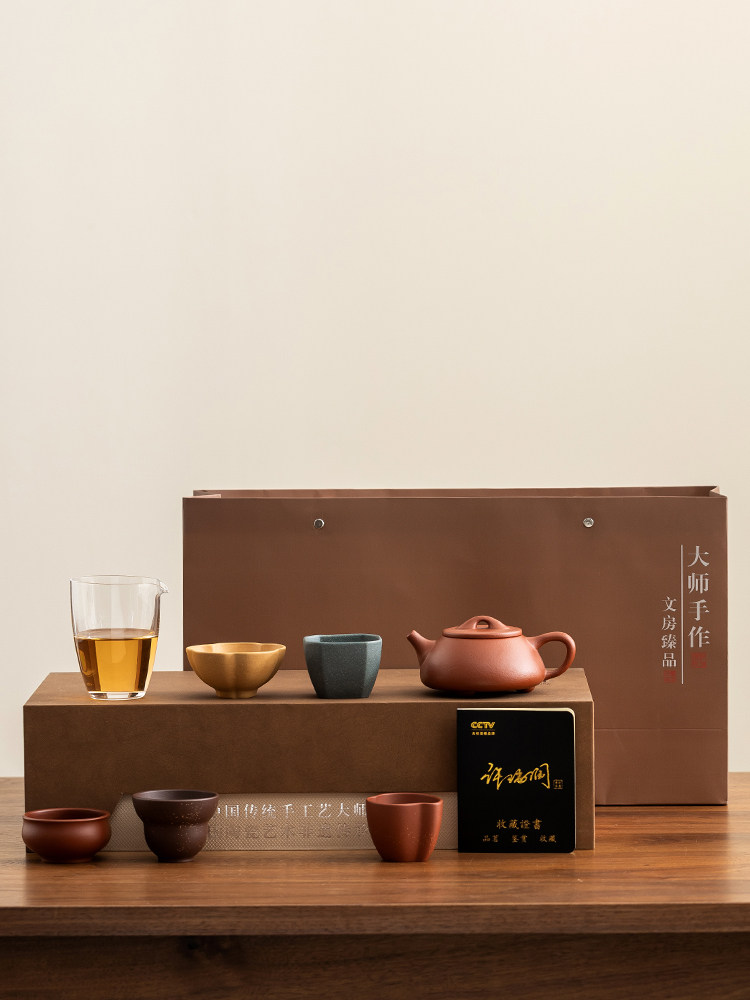 紫砂福器套组茶具 |原矿朱泥高端茶具 × 高端送礼茶具套装