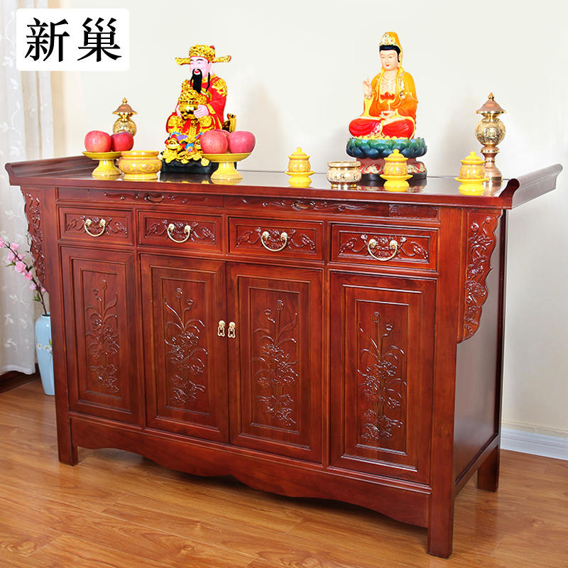 供桌香案佛台家用关公实木神台佛桌供台中堂经济型贡台上香风水桌