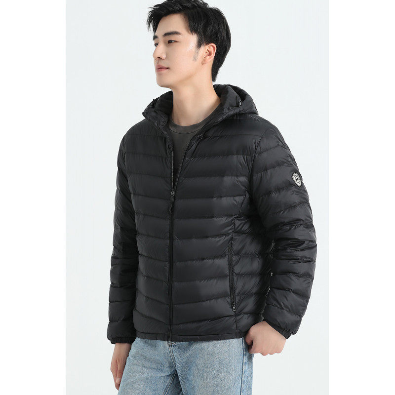 男士羽绒服秋冬薄款连帽短款外套